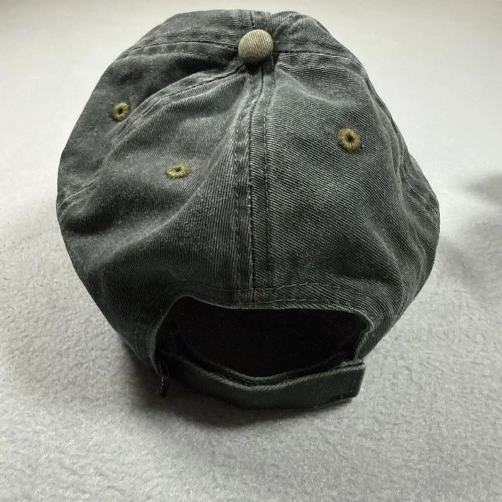 Ouray Jackson Hole Wyoming Elk Embroidered Baseball Cap Hat Gray Green One Size